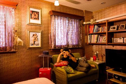 Zona de estar de The Dew B&B 晨露庄 民宿