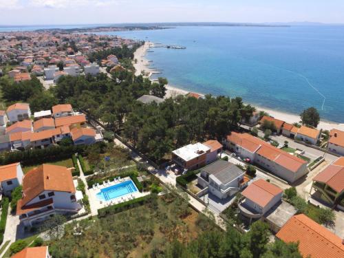 an aerial view of a house and the beach at Holiday Home Ana-2 by Interhome in Vir