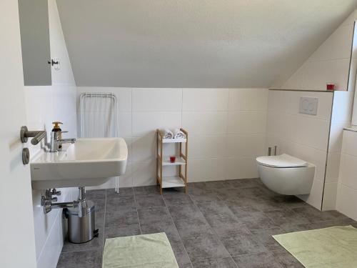Koupelna v ubytování Penzion Apartmány Adamčík