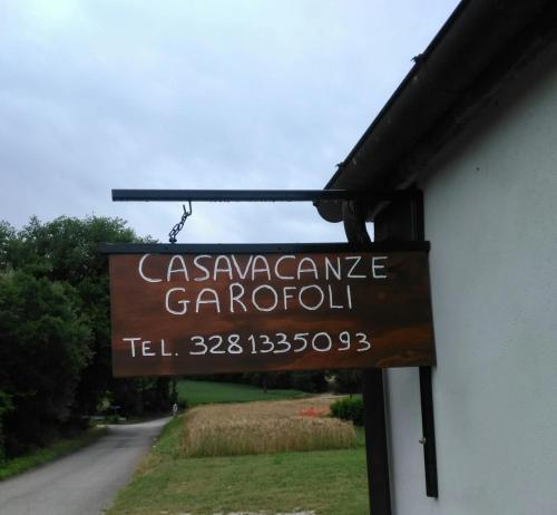a sign for aarmaarmaarmaarmaarmaarmaarmaarmaarmaarmaarma at Casa Vacanze Garofoli in Genga