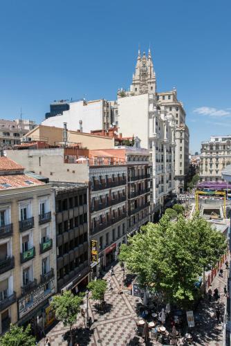 Vista general de Madrid o vistes de la ciutat des de l'apartament