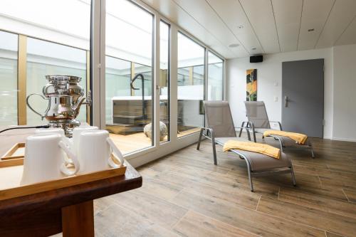 Postel nebo postele na pokoji v ubytování Partner Hotel AG Zofingen
