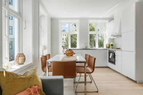 Dapur atau dapur kecil di Barfot Apartments