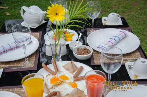 Comida en la casa de huéspedes o alrededores
