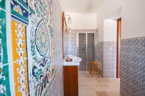 Et badeværelse på Resort Masseria Cecato