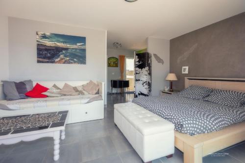 Postel nebo postele na pokoji v ubytování Appartement Océane