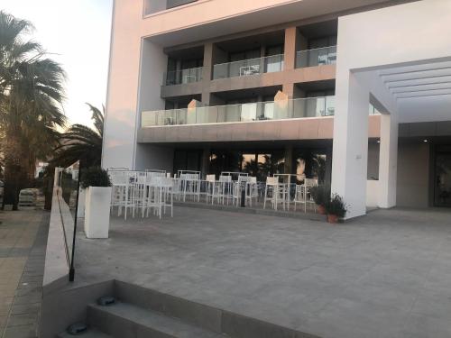 Ein Balkon oder eine Terrasse in der Unterkunft Hotel Playa de la Plata