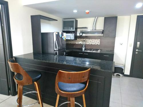 Kuchyň nebo kuchyňský kout v ubytování Deluxe Apartment Bellini II