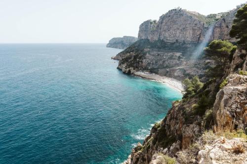 a view of the amalfi coast in italy at Dreamsea Mediterranean Camp in Benitachell