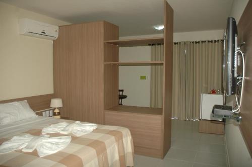 Katil atau katil-katil dalam bilik di Pousada Villamor Nudista Liberal Adult Only