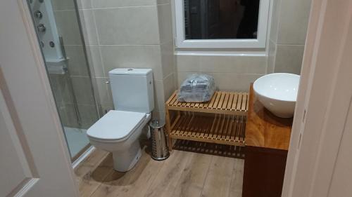 Koupelna v ubytování Au Gîte Musicien