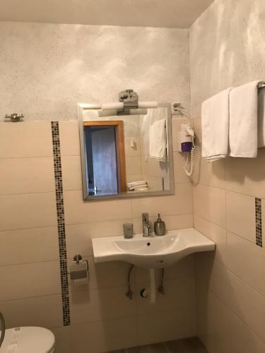 Koupelna v ubytování Hotel Tannenhof