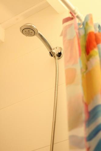 Koupelna v ubytování Barrio Boutik Hostal long stays