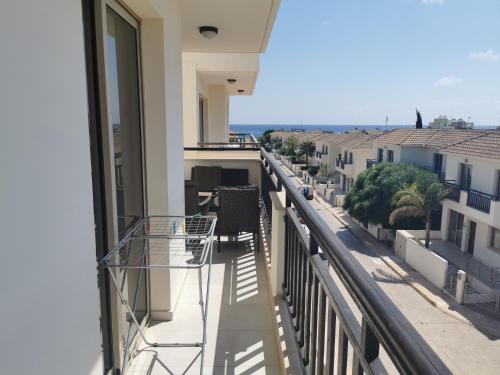 Μπαλκόνι ή βεράντα στο Sea view apartment