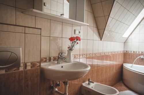 Vonios kambarys apgyvendinimo įstaigoje Pokoje gościnne Gobo