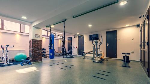 Fitness centrum a/nebo fitness zařízení v ubytování Pensiunea Hermannstadt