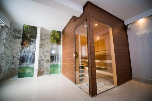 Koupelna v ubytování Hotel Phoenix