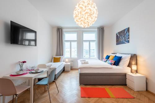 Posezení v ubytování Tesnov Residence Apartments