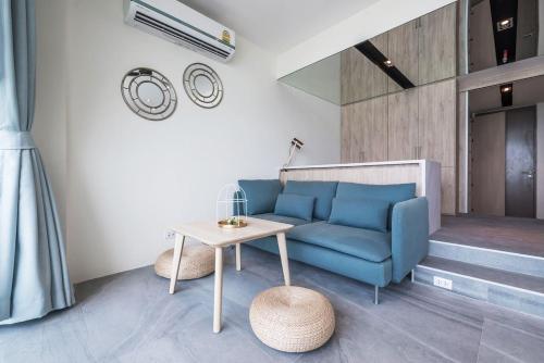 Χώρος καθιστικού στο 3BR Seaview/HighFloor/Veranda Residence Pattaya