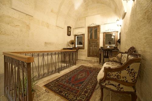 Χώρος καθιστικού στο NOSTALJİ CAVE SUİT HOTEL