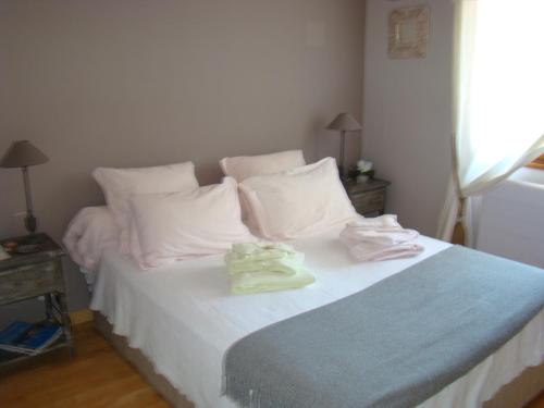 Katil atau katil-katil dalam bilik di B&B L'Oustalet de Sylvie