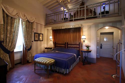 Tempat tidur dalam kamar di Villa Bordoni