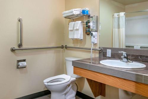 Koupelna v ubytování Quality Inn