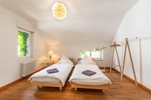 Katil atau katil-katil dalam bilik di Gruppenhaus Darmstadt