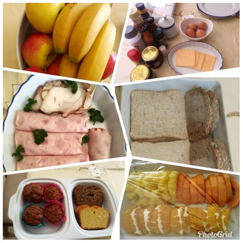 a collage of pictures of different types of food at Mountain Beauty in Mbabane