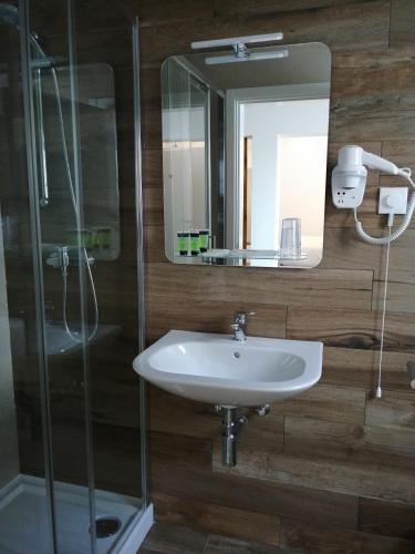Koupelna v ubytování Hotel Veleiro