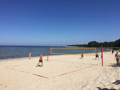 Ein Strand an oder in der Nähe des Ferienhauses