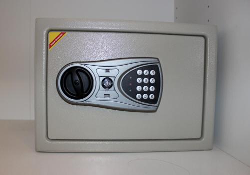 a close up of a safe with the door open at V One Pride-Sukhumvit 22, Bangkok in Bangkok