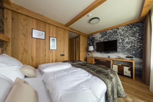 Katil atau katil-katil dalam bilik di Grandhotel Tatra