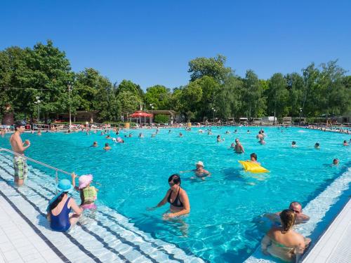 The swimming pool at or close to Kiscsillag apartman