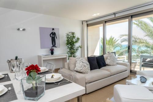 Zona d'estar a Apartaments Delfin