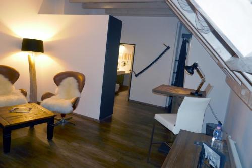 Boutiquehotel Thessoni Classic & Self service Residence Home Zürichにあるシーティングエリア