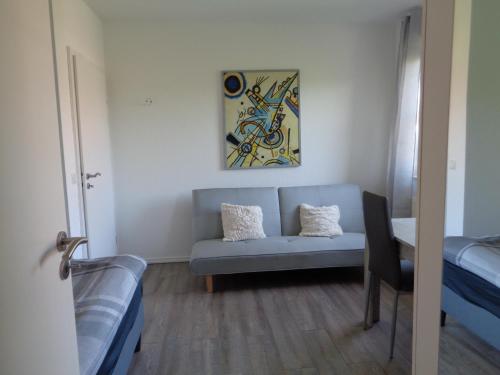 Χώρος καθιστικού στο Studiozimmer an den Leineauen