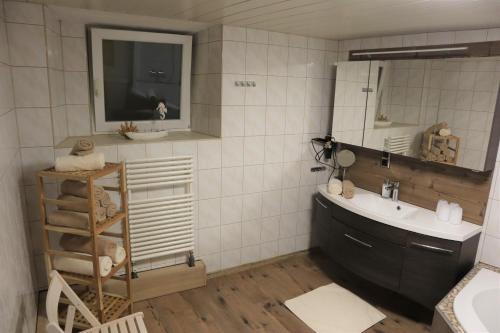 Koupelna v ubytování Ferienwohnung Lenz