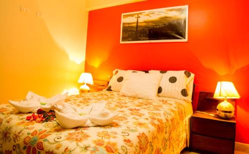 Ένα ή περισσότερα κρεβάτια σε δωμάτιο στο Samaykuy Bed and Breakfast