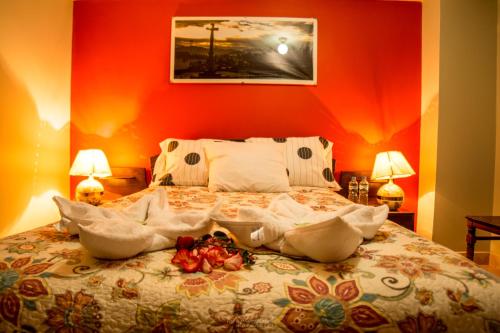 Ένα ή περισσότερα κρεβάτια σε δωμάτιο στο Samaykuy Bed and Breakfast