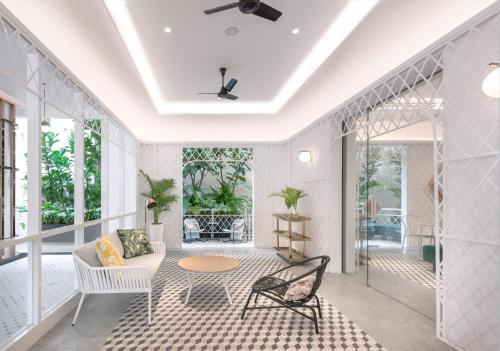 Ruang duduk di The Prestige Hotel Penang, a Member of Design Hotels
