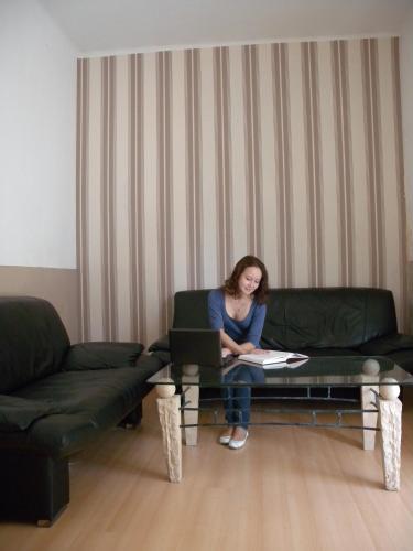 Χώρος καθιστικού στο Hostel Goslar