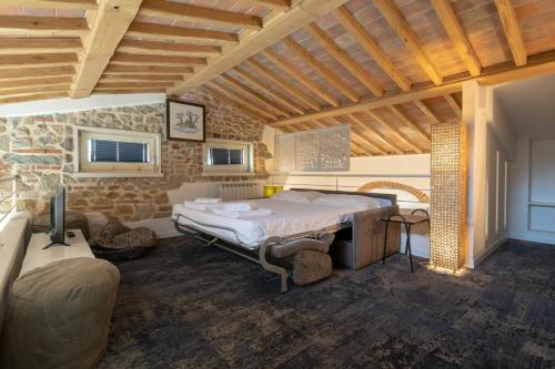 Χώρος καθιστικού στο Giglio Apartments by Mmega