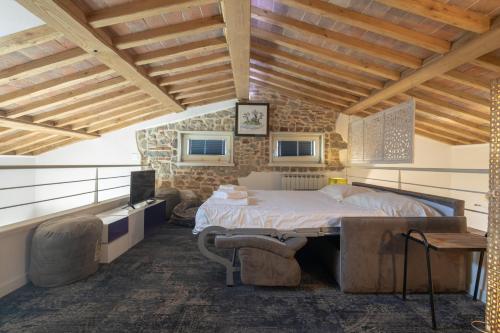 Χώρος καθιστικού στο Giglio Apartments by Mmega