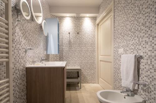 Et badeværelse på Giglio Apartments