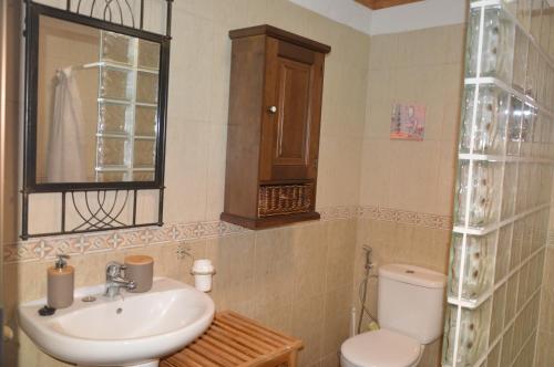 Koupelna v ubytování Villa Carmela