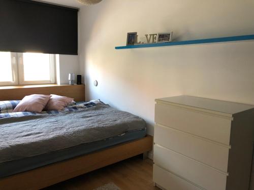 Postel nebo postele na pokoji v ubytování Apartament Kraków