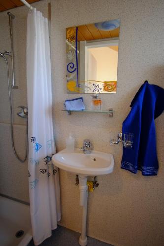 Koupelna v ubytování Ferienzimmer Zülli