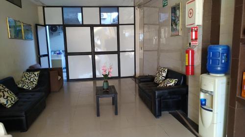 Ruang duduk di Hostal Nuevo Amanecer