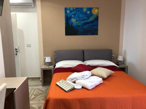 Ένα ή περισσότερα κρεβάτια σε δωμάτιο στο Agriturismo Casa Giusta